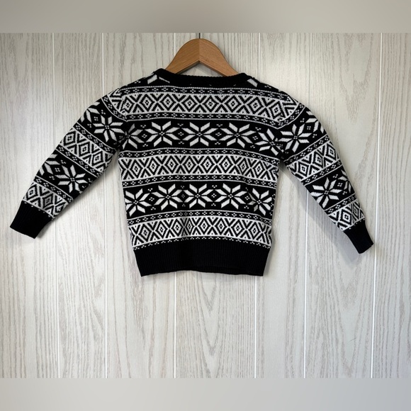 Class Club Winter Wonderland Black and White Toddler Sweater Size ⅔ LNC - Picture 4 of 5